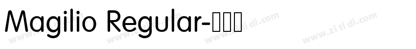 Magilio Regular字体转换 Magilio Regular字体转换